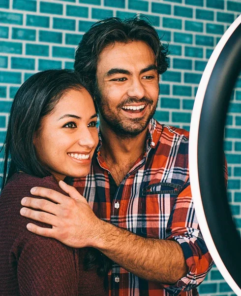 Photo booth set up at a venue