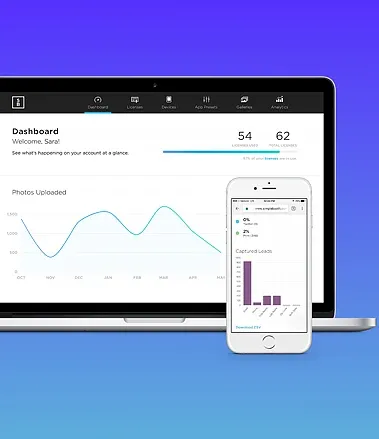 Photo booth app for rental companies