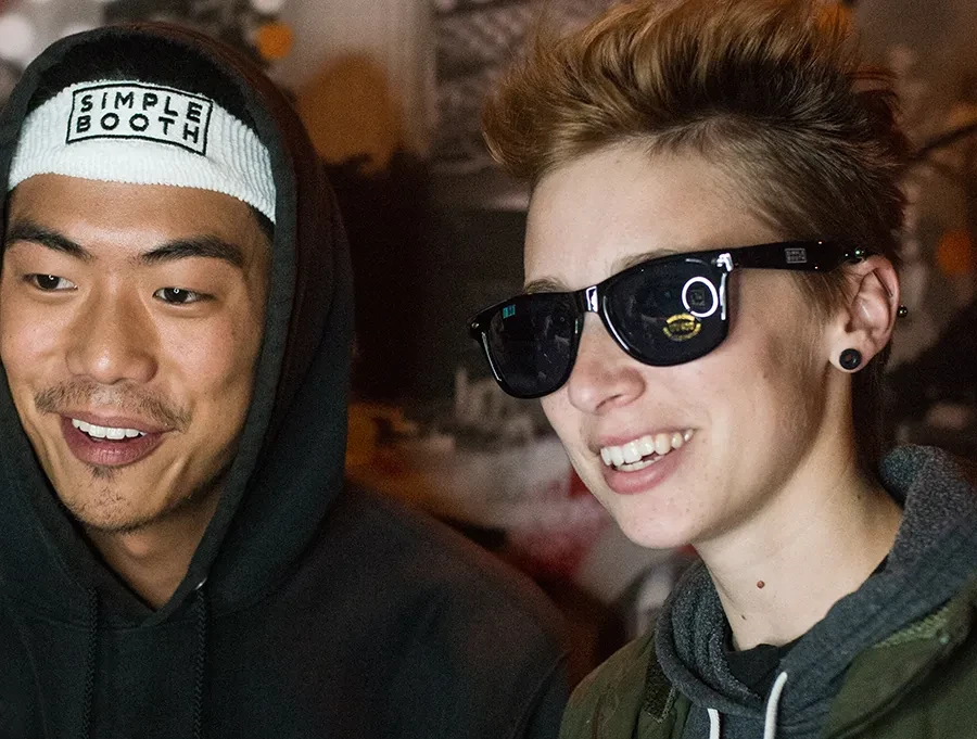 Two men posing for a photo