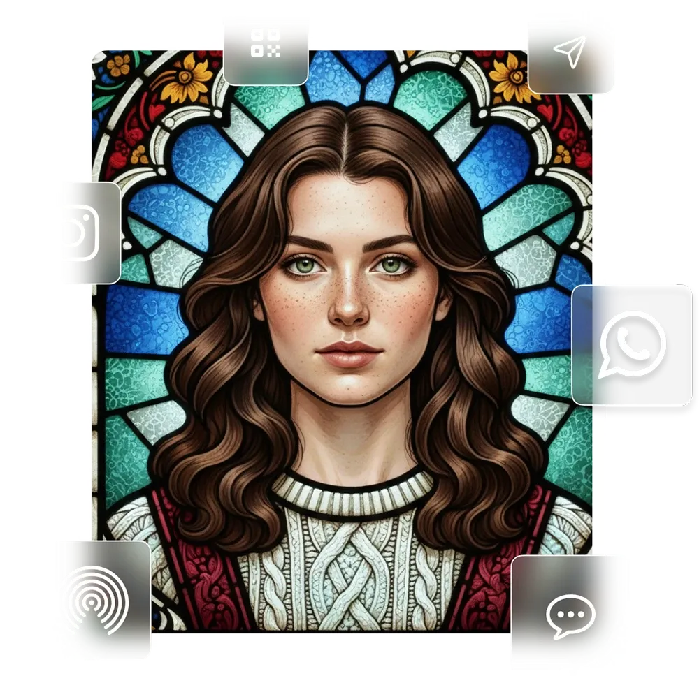 Simple Booth photo delivery screen with text, email, and AirDrop sharing options