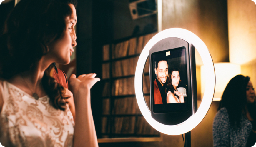 ipad photo booth ring light